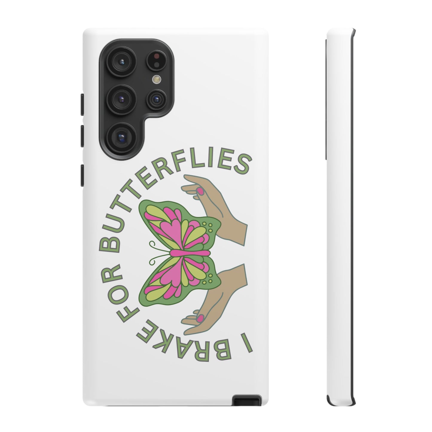 Phone Cases - 'I brake for butterflies' Love for Butterflies and Nature Conservation