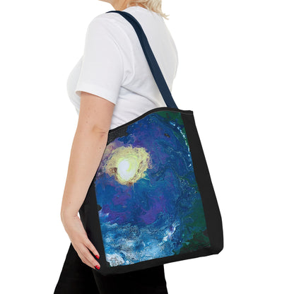 Tote Bag With Outer Space & Stars Painting