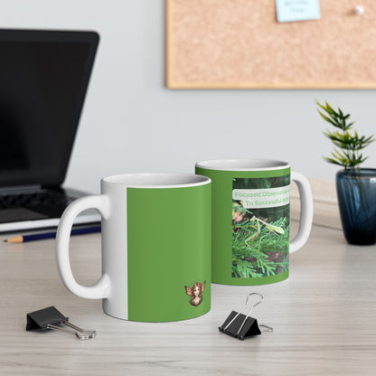 Praying Mantis Mug With Motivational Quote