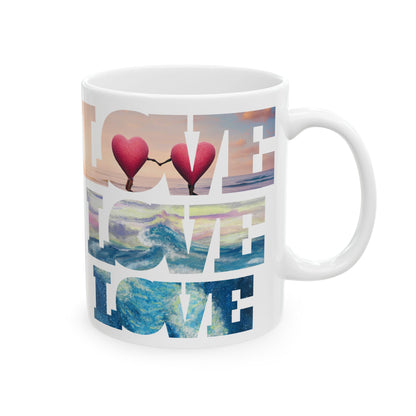 Romantic Hearts Ceramic Mug