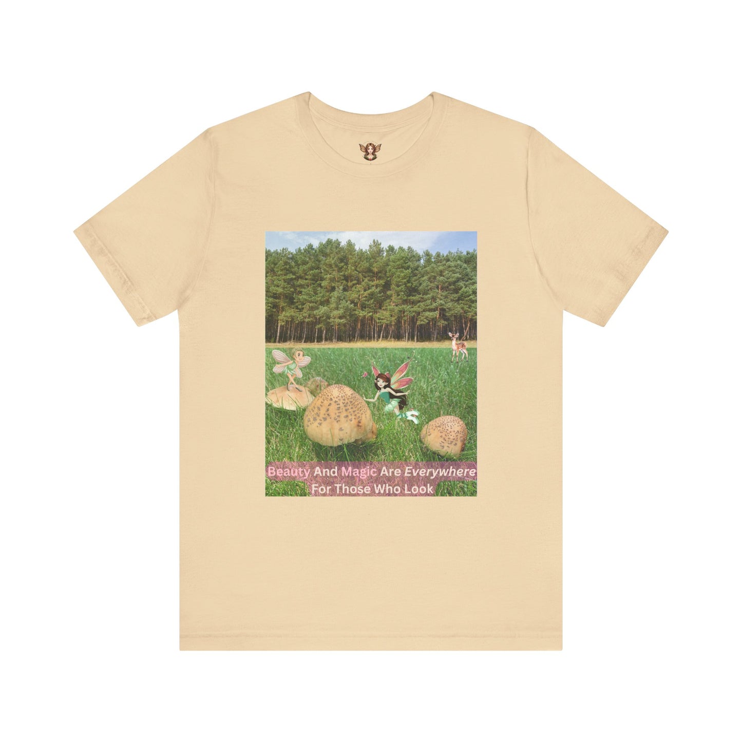 T-Shirt - Whimsical Forest Fairies And Inspirational Quote