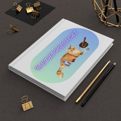 Mystical Hardcover Journal  For Cat Lovers