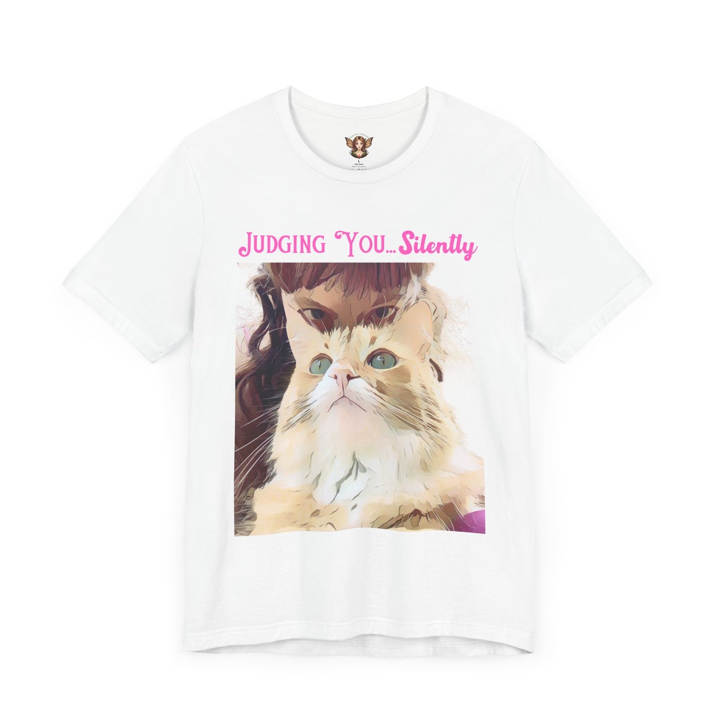 Funny Cat Quote - "Judging You Silently" T-Shirt