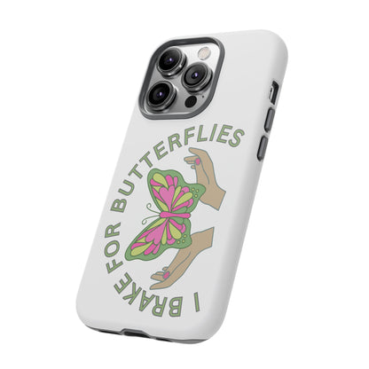 Phone Cases - 'I brake for butterflies' Love for Butterflies and Nature Conservation