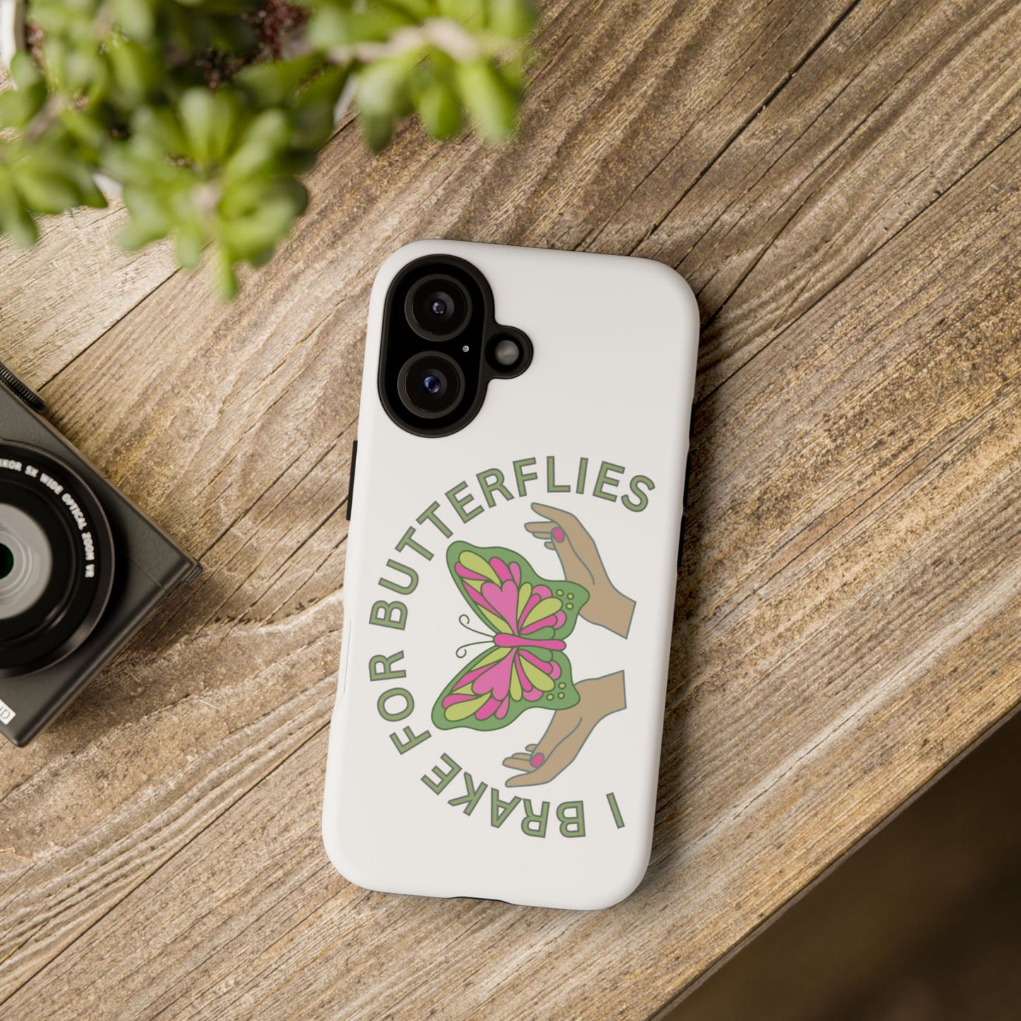 Phone Cases - 'I brake for butterflies' Love for Butterflies and Nature Conservation