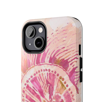 Pastel Colored Seashell Original Art - Cell Phone Case