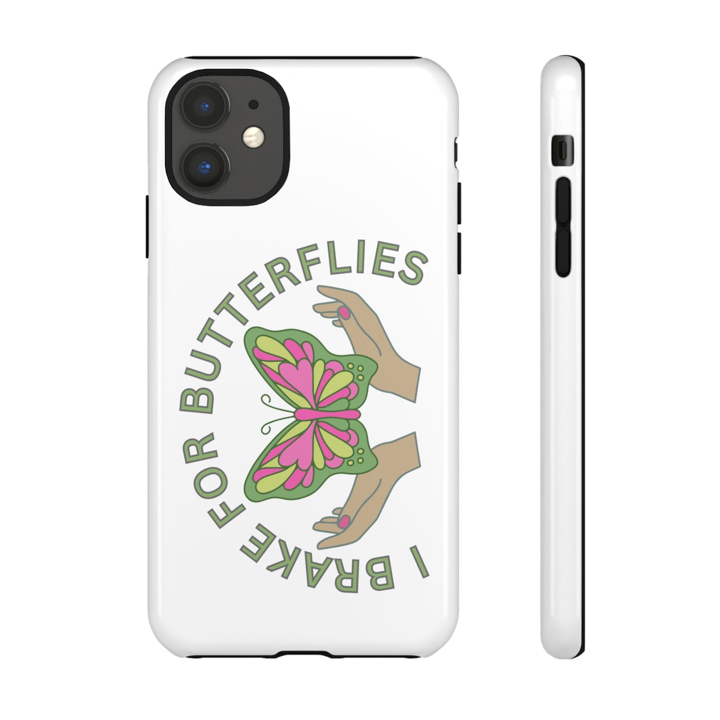 Phone Cases - 'I brake for butterflies' Love for Butterflies and Nature Conservation