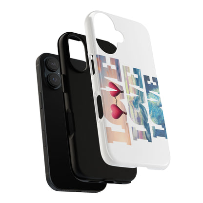 Phone Case - Beachy and Romantic Hearts Design for Those Who Love Love