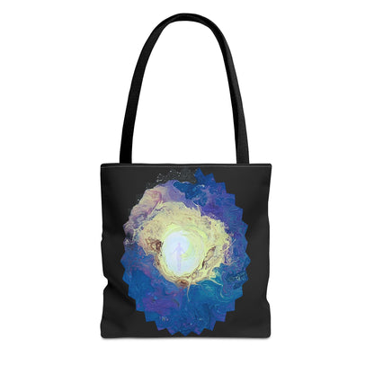 Tote Bag With Outer Space & Stars Painting