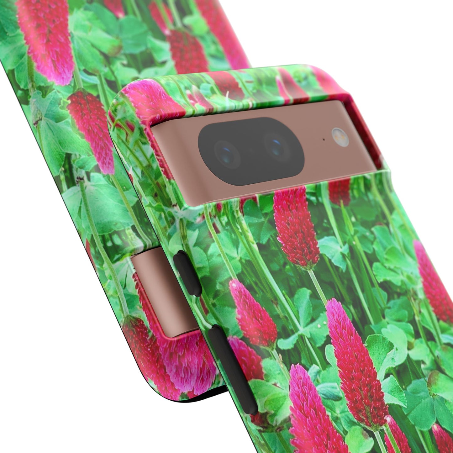 Cell Phone Cases - Ruby Red Clover Flowers And Heart Shaped Leaves