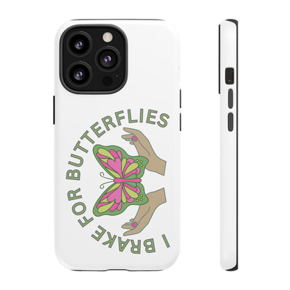 Phone Cases - 'I brake for butterflies' Love for Butterflies and Nature Conservation