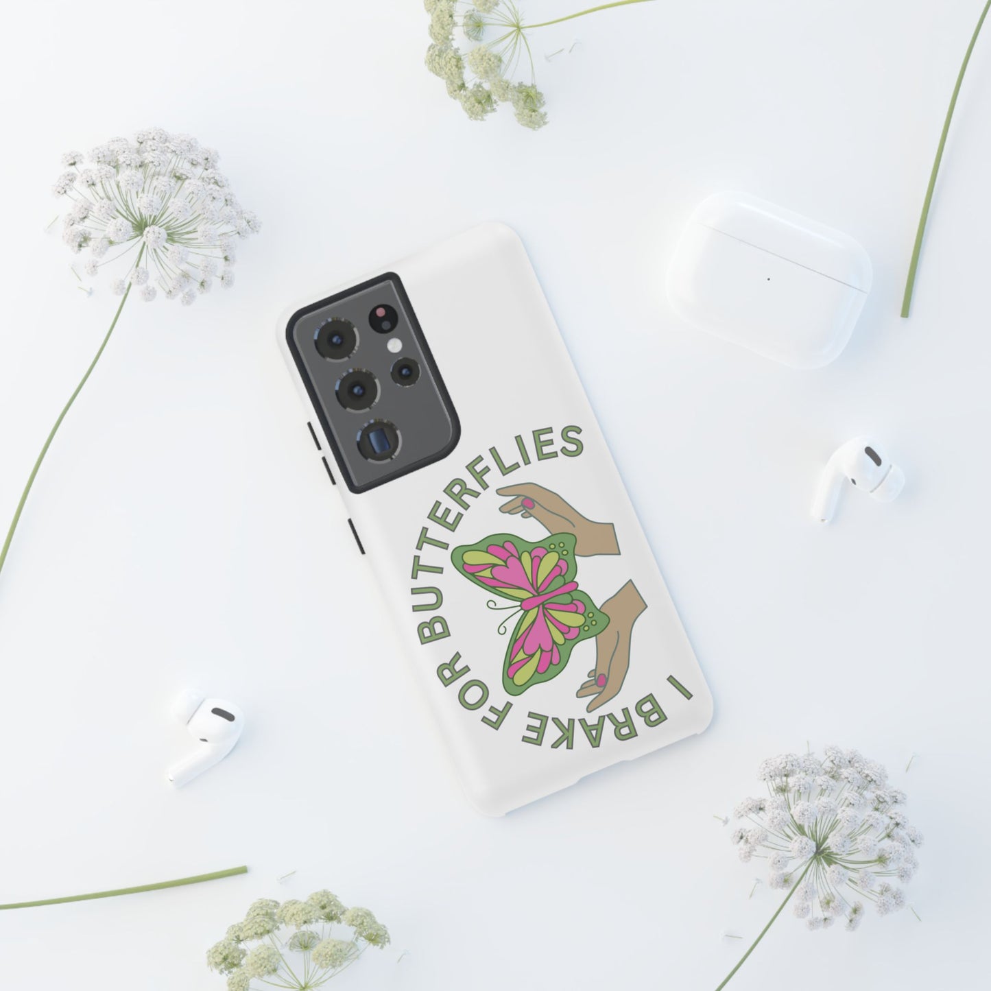 Phone Cases - 'I brake for butterflies' Love for Butterflies and Nature Conservation