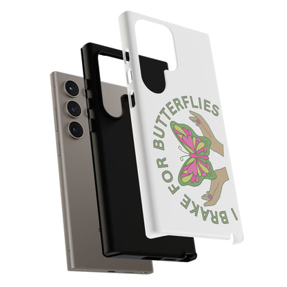 Phone Cases - 'I brake for butterflies' Love for Butterflies and Nature Conservation