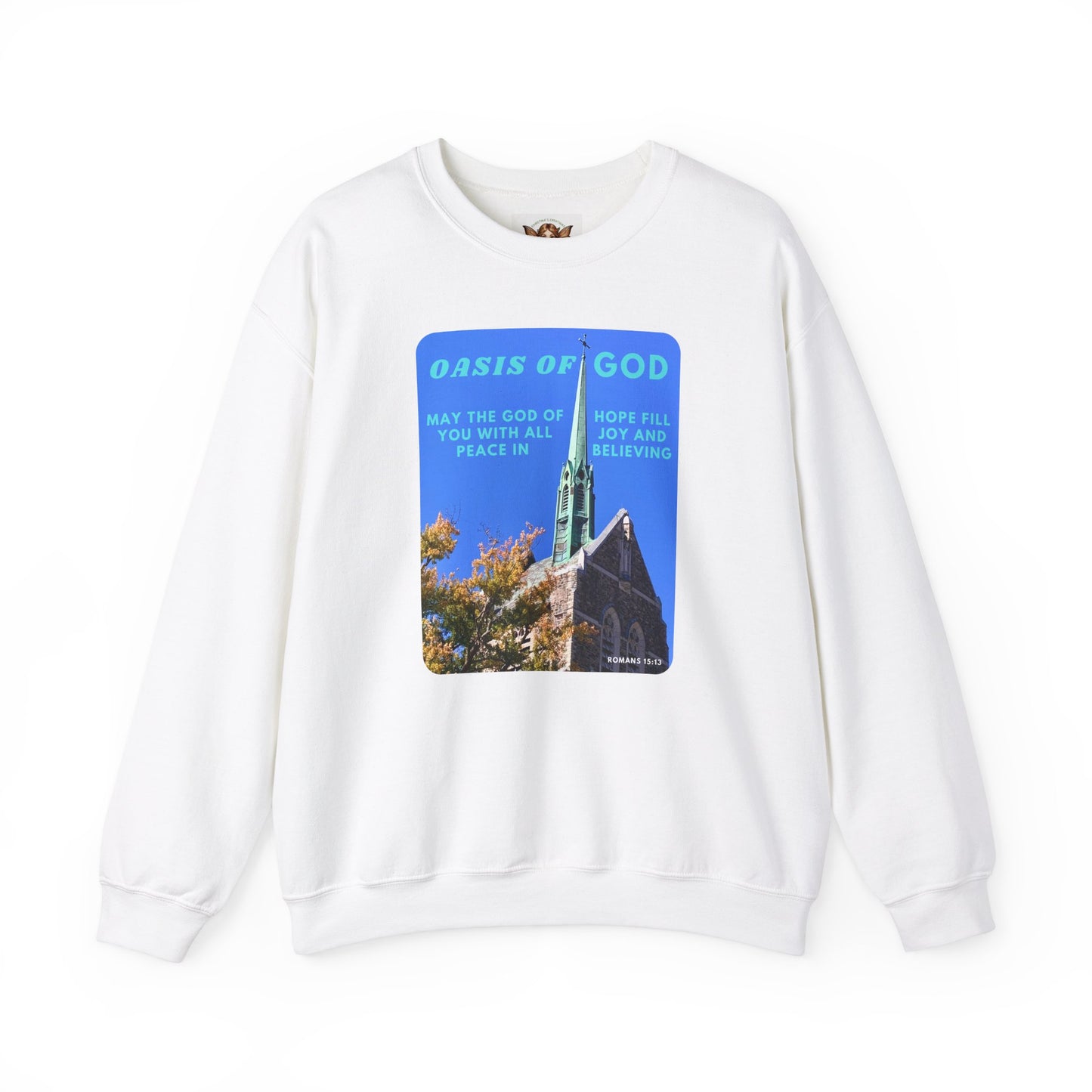 Oasis Of God Christian Crewneck Sweatshirt