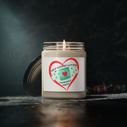 Soy Candle - Self-Care Inspirational Quote