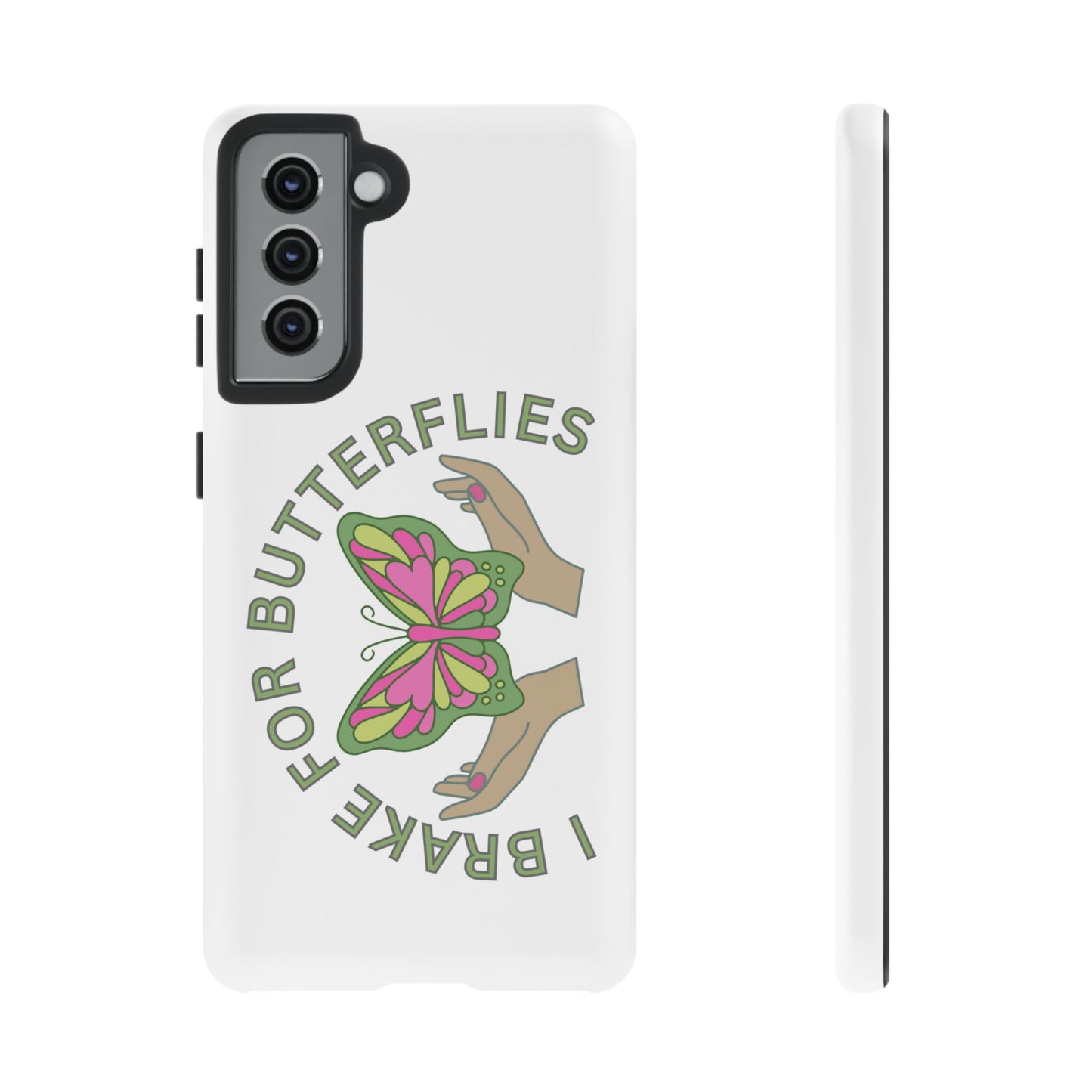 Phone Cases - 'I brake for butterflies' Love for Butterflies and Nature Conservation