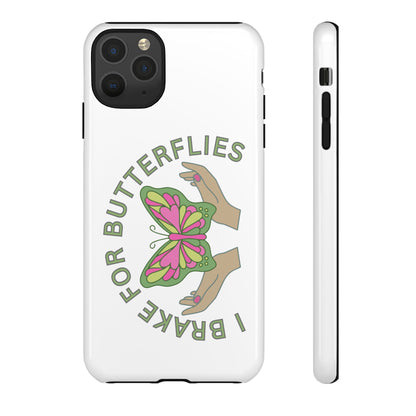 Phone Cases - 'I brake for butterflies' Love for Butterflies and Nature Conservation