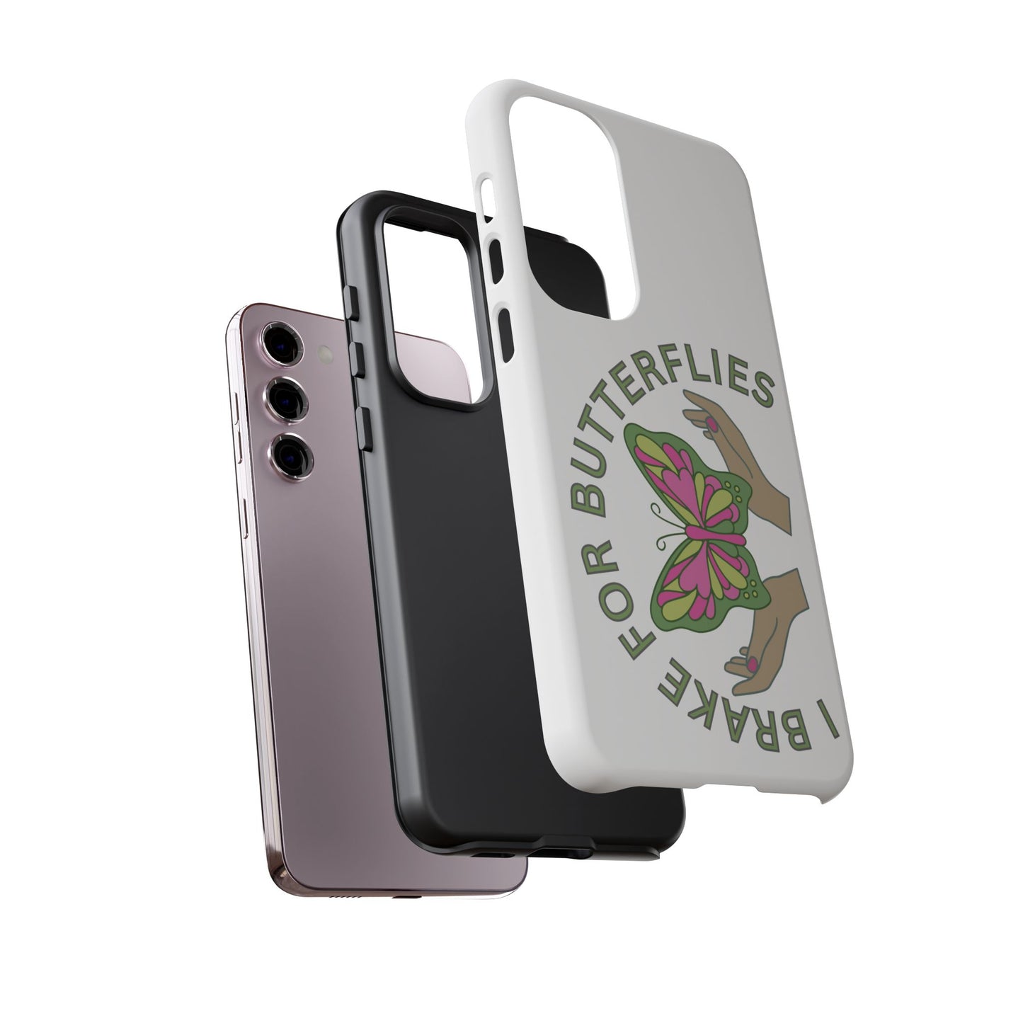 Phone Cases - 'I brake for butterflies' Love for Butterflies and Nature Conservation