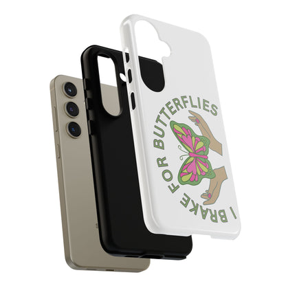 Phone Cases - 'I brake for butterflies' Love for Butterflies and Nature Conservation