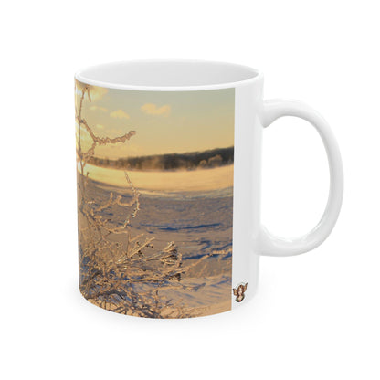 Mug - Frozen Sunset On The St. Lawrence River