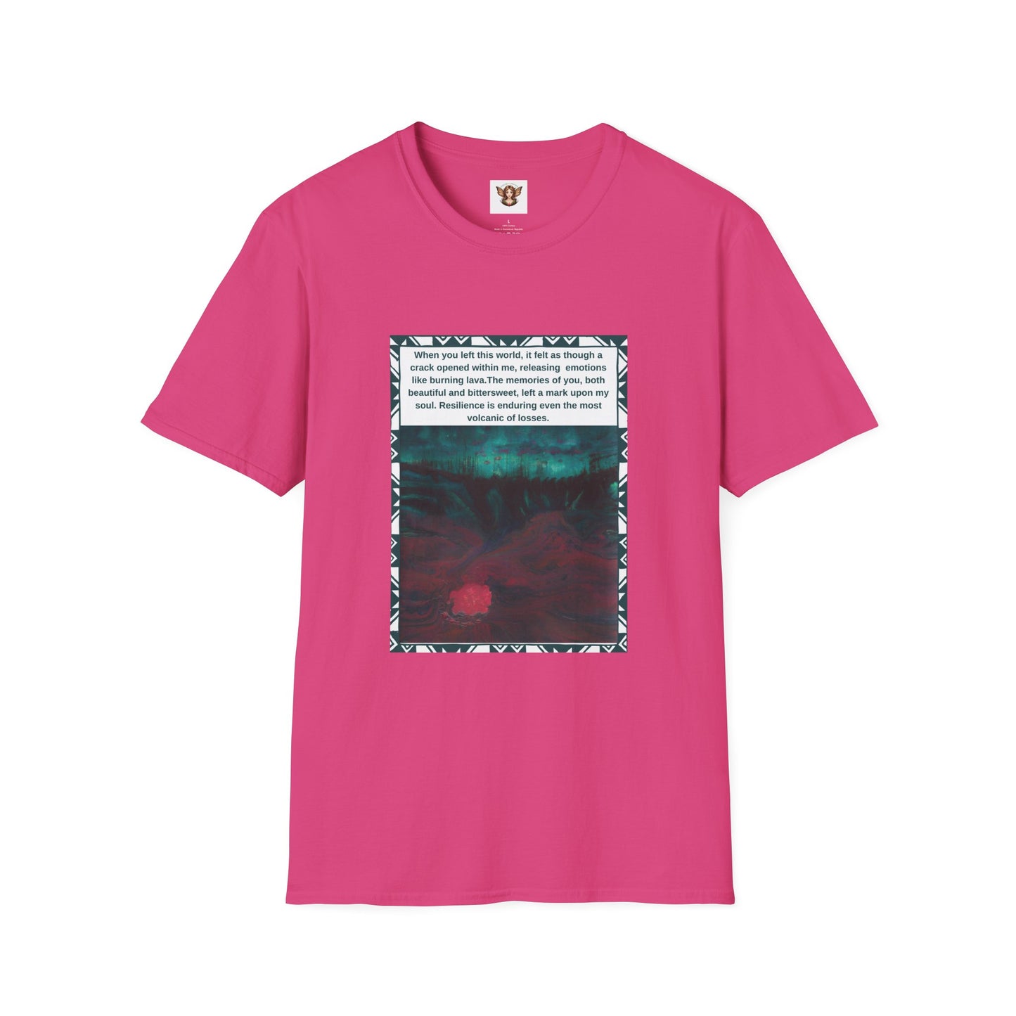 Volcano T-Shirt Depicting Emotions Of Loss & Resilience