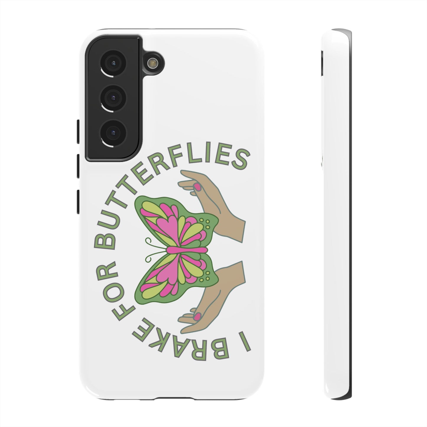 Phone Cases - 'I brake for butterflies' Love for Butterflies and Nature Conservation