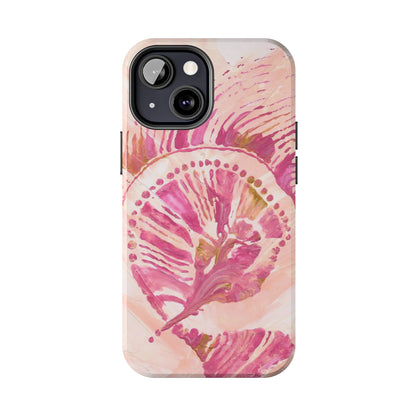 Pastel Colored Seashell Original Art - Cell Phone Case