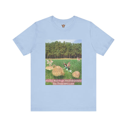 T-Shirt - Whimsical Forest Fairies And Inspirational Quote