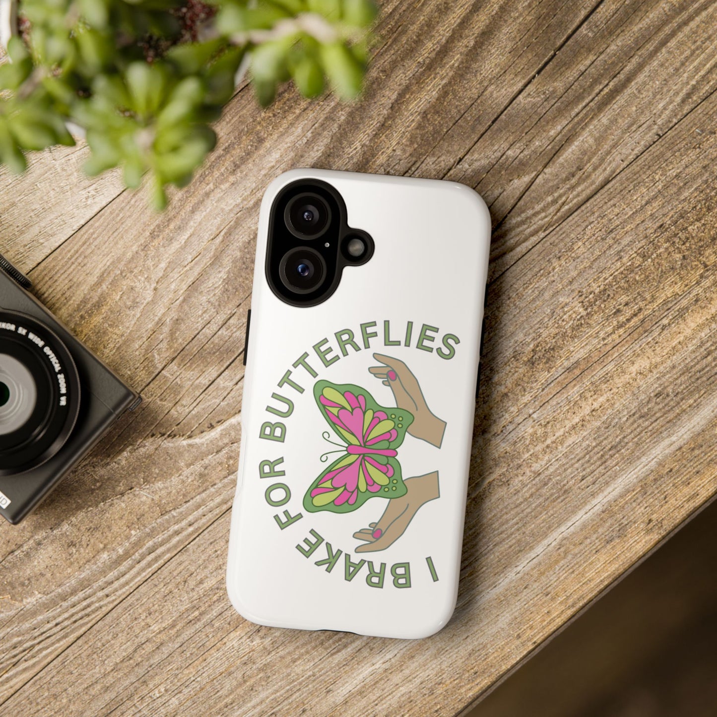 Phone Cases - 'I brake for butterflies' Love for Butterflies and Nature Conservation