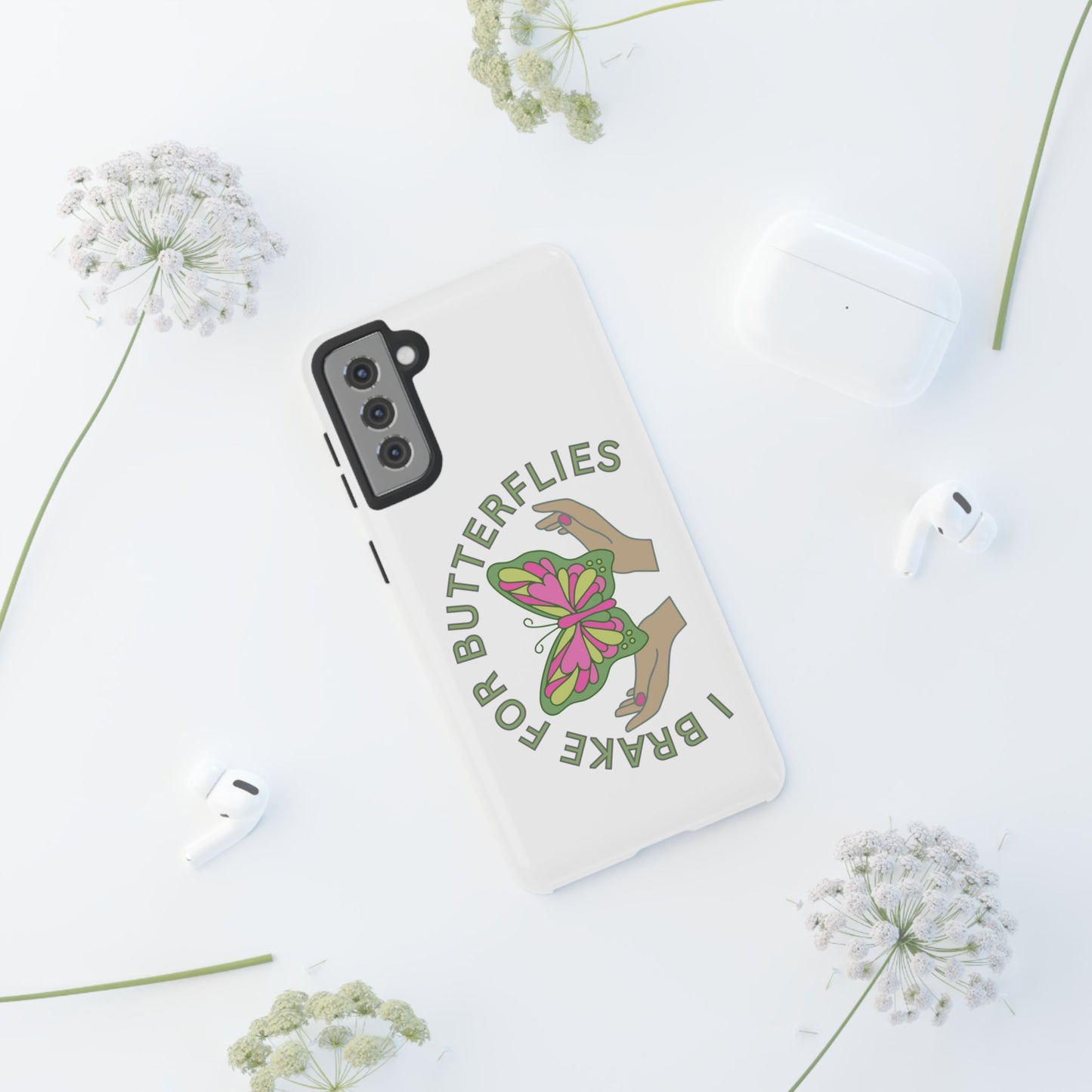 Phone Cases - 'I brake for butterflies' Love for Butterflies and Nature Conservation