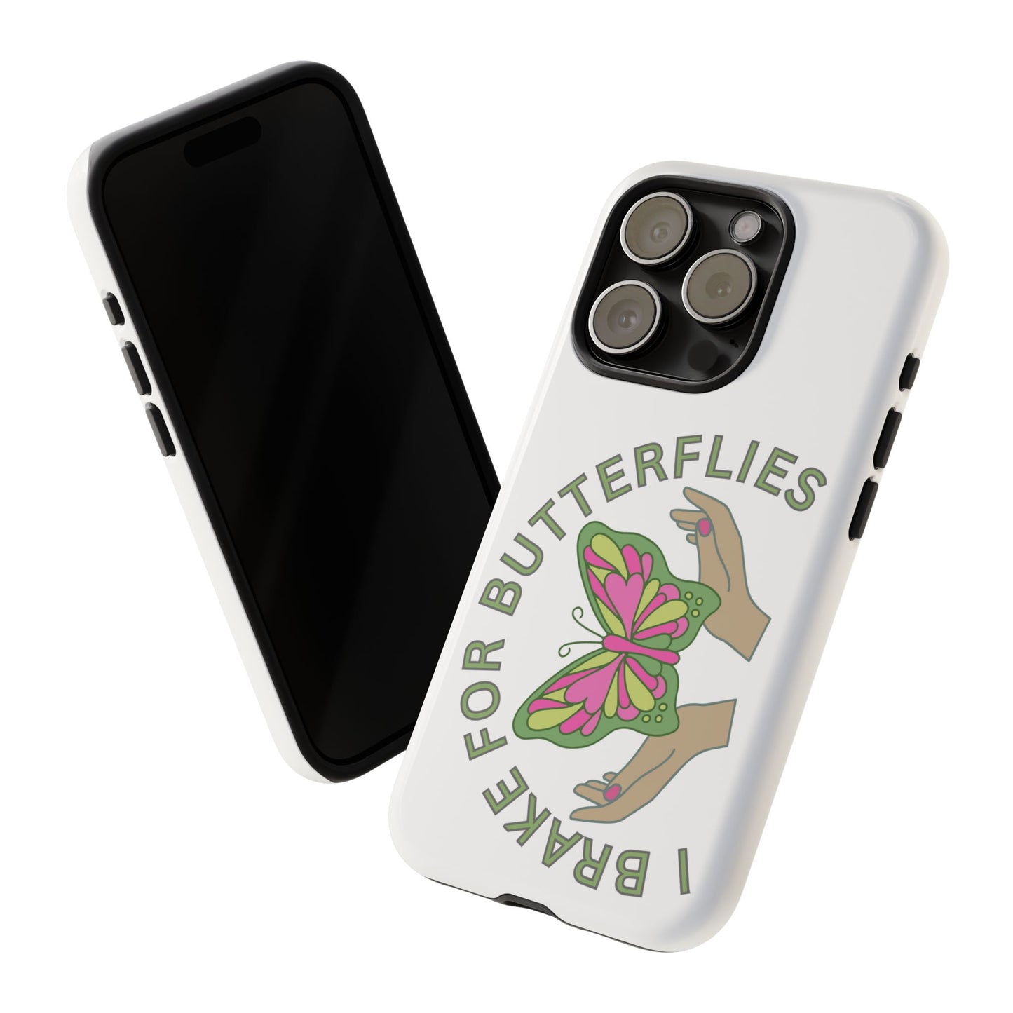 Phone Cases - 'I brake for butterflies' Love for Butterflies and Nature Conservation