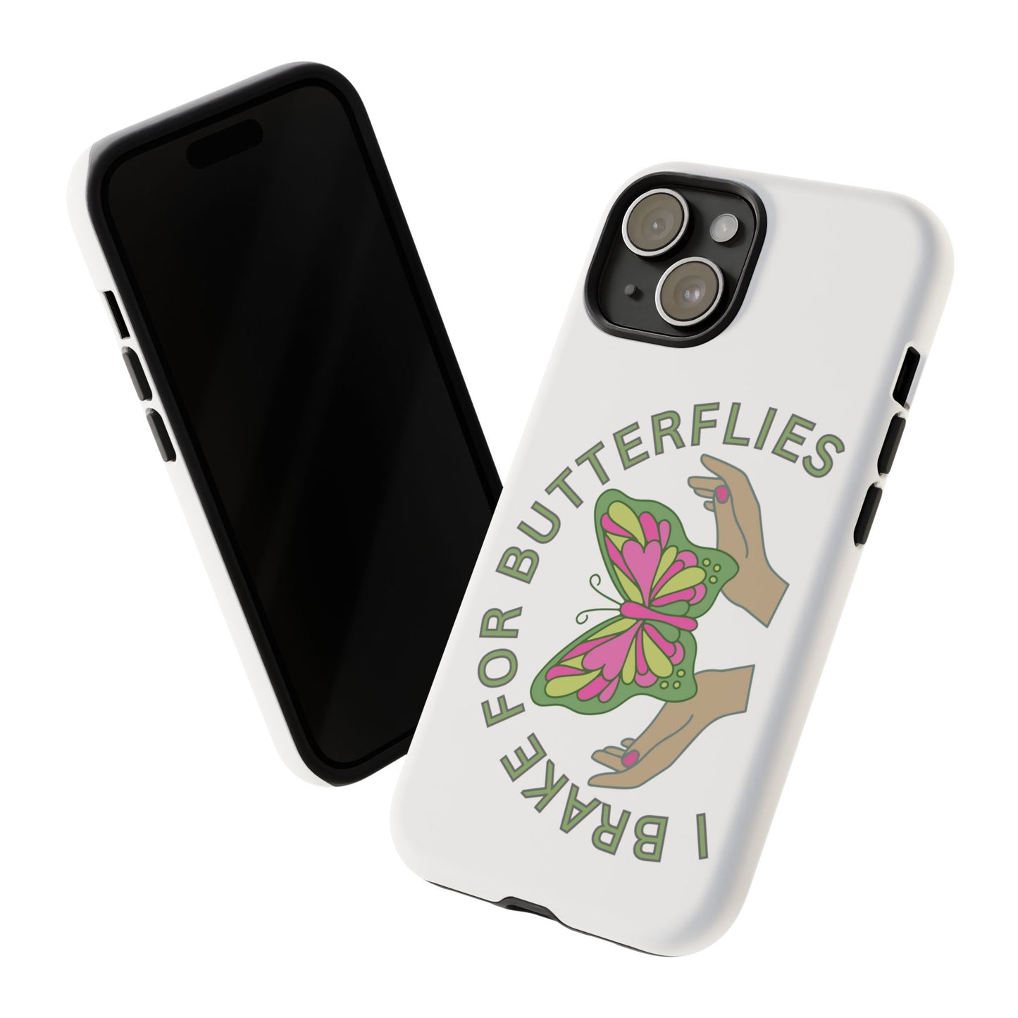 Phone Cases - 'I brake for butterflies' Love for Butterflies and Nature Conservation