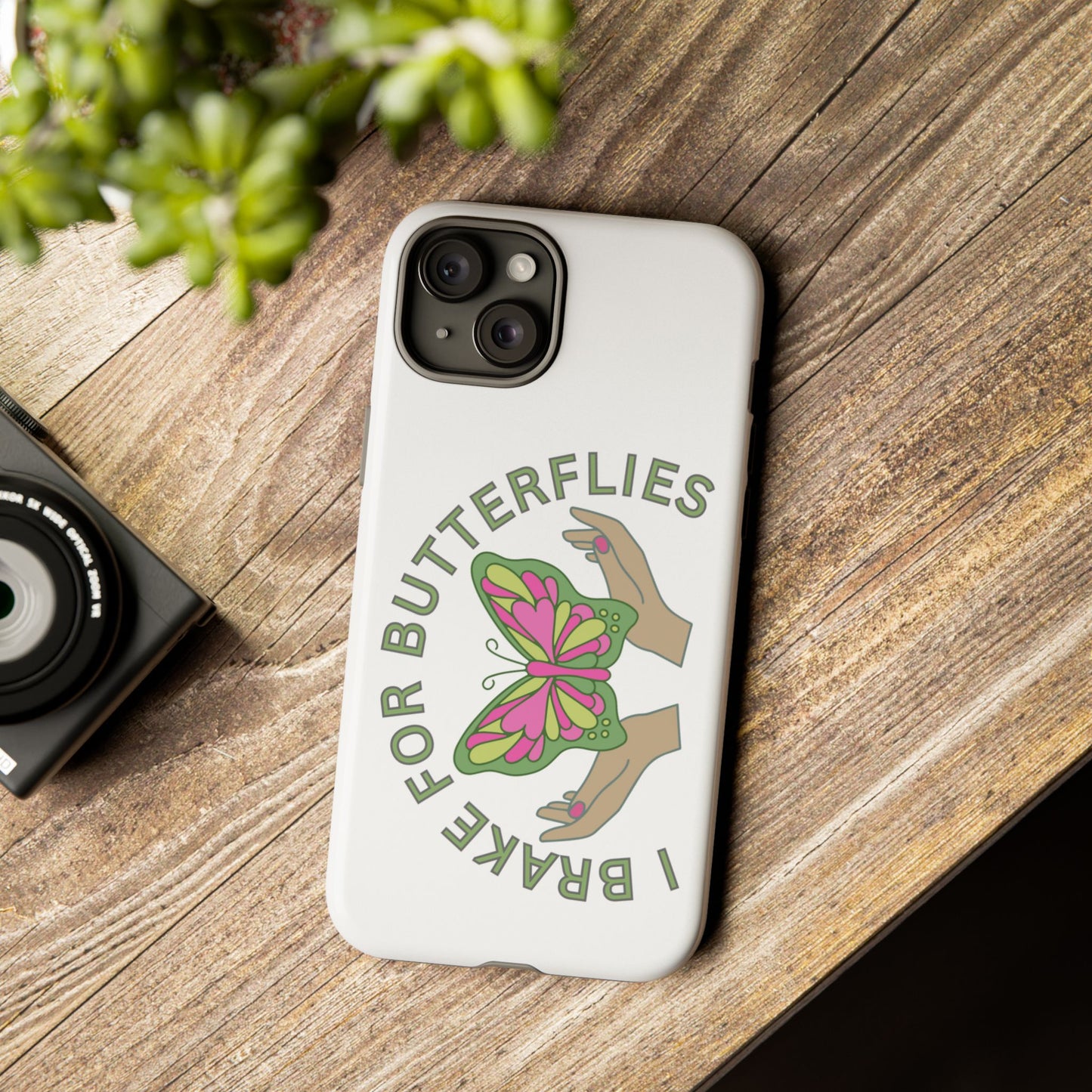 Phone Cases - 'I brake for butterflies' Love for Butterflies and Nature Conservation