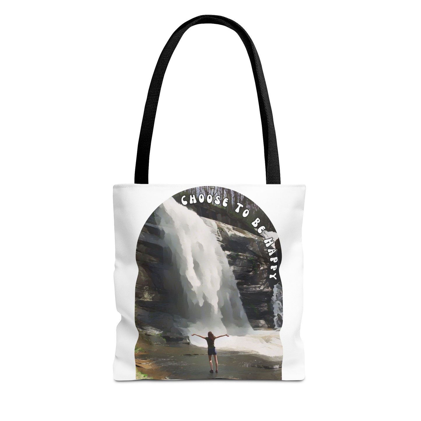 Tote Bag with 'Choose to be Happy' Quote