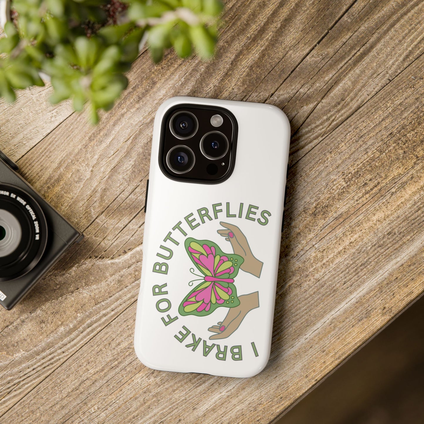 Phone Cases - 'I brake for butterflies' Love for Butterflies and Nature Conservation