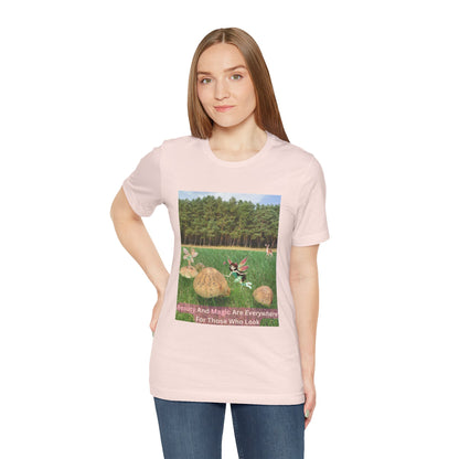 T-Shirt - Whimsical Forest Fairies And Inspirational Quote