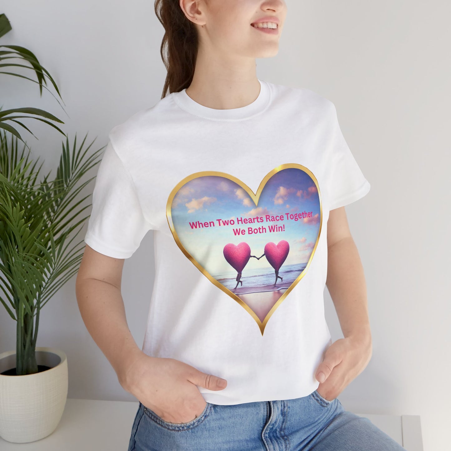 Short Sleeve Tee - Cute Whimsical Love Quote Design