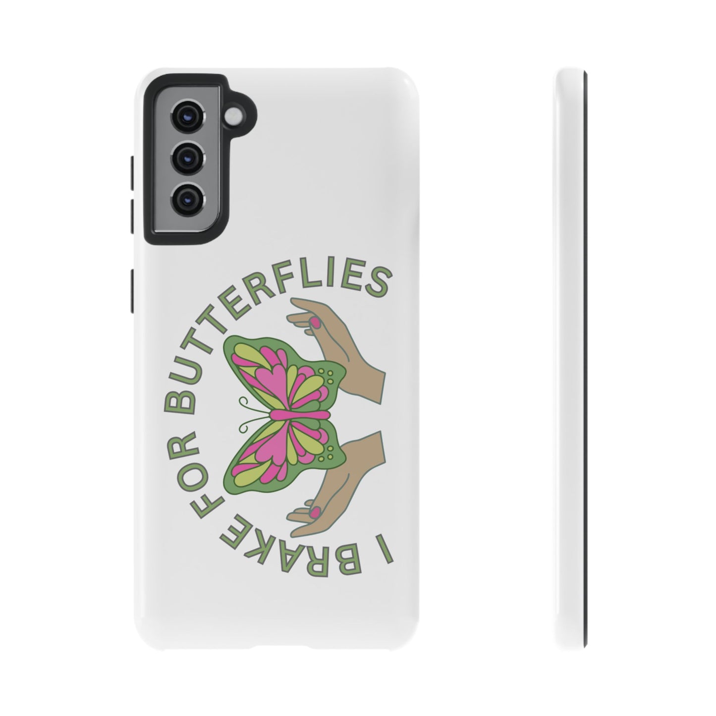 Phone Cases - 'I brake for butterflies' Love for Butterflies and Nature Conservation