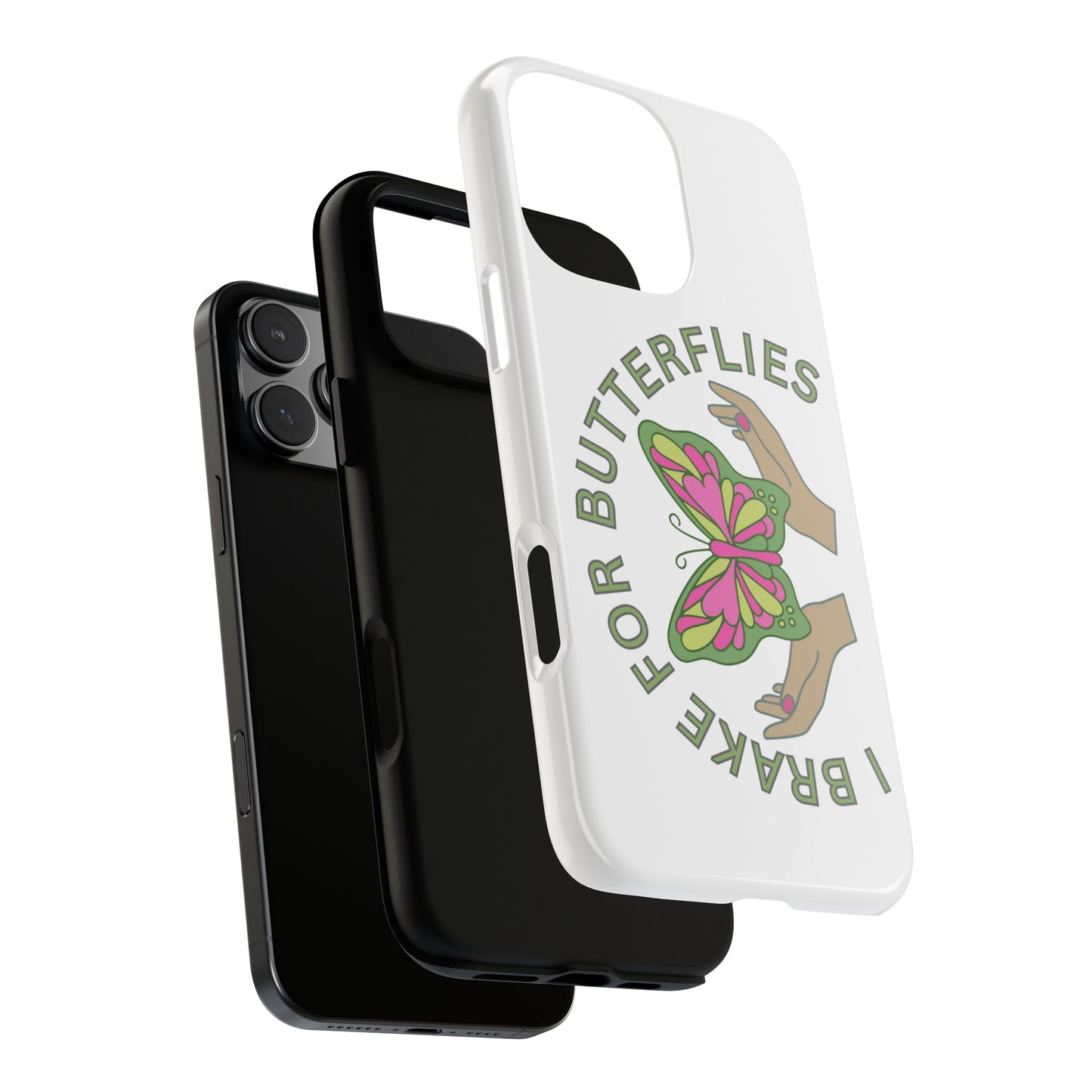 Phone Cases - 'I brake for butterflies' Love for Butterflies and Nature Conservation