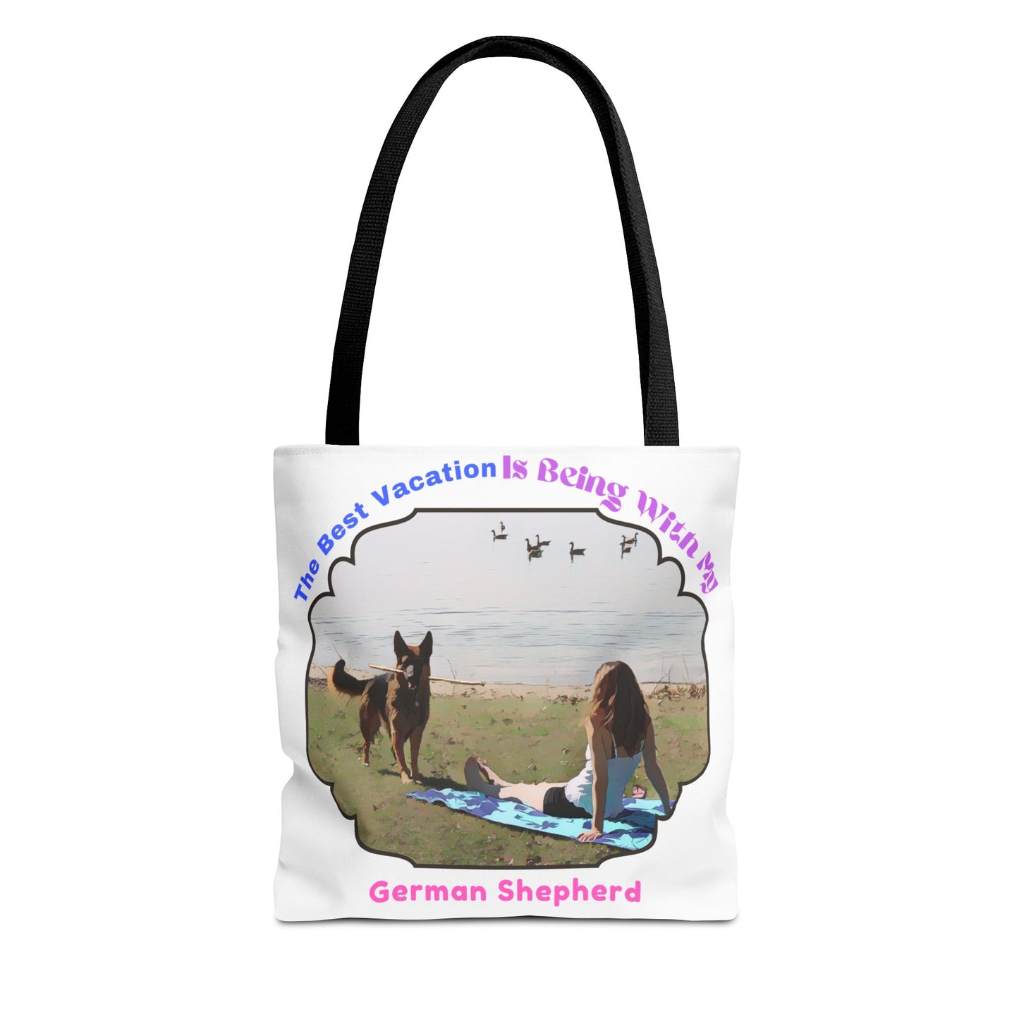 German Sheperd Lover Vacation - Tote Bag