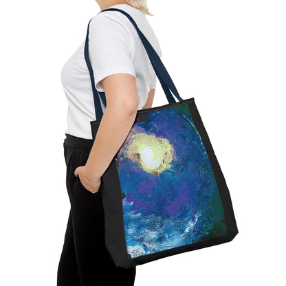 Tote Bag With Outer Space & Stars Painting