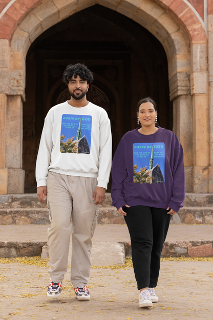 Oasis Of God Christian Crewneck Sweatshirt