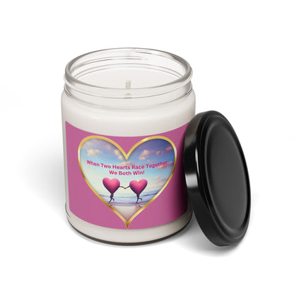 Soy Candle - Two Hearts Racing Together, Love And Inspiration