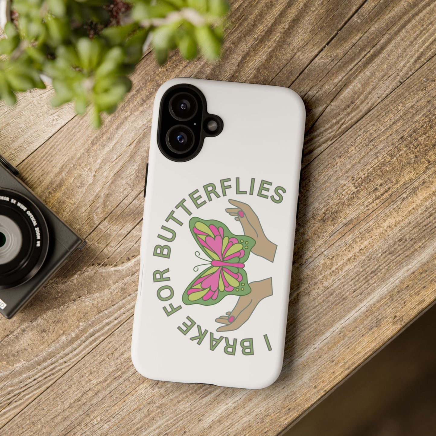 Phone Cases - 'I brake for butterflies' Love for Butterflies and Nature Conservation