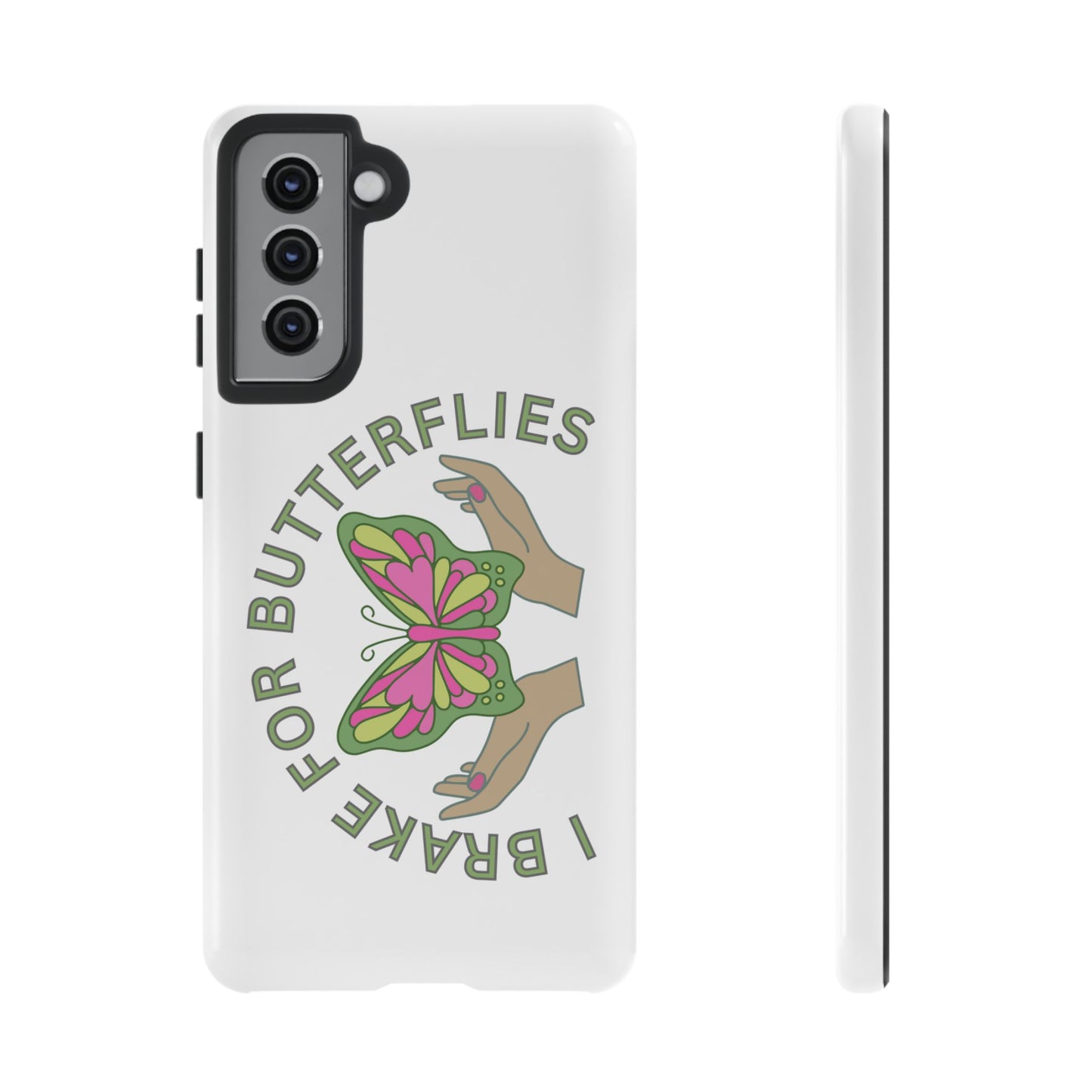 Phone Cases - 'I brake for butterflies' Love for Butterflies and Nature Conservation