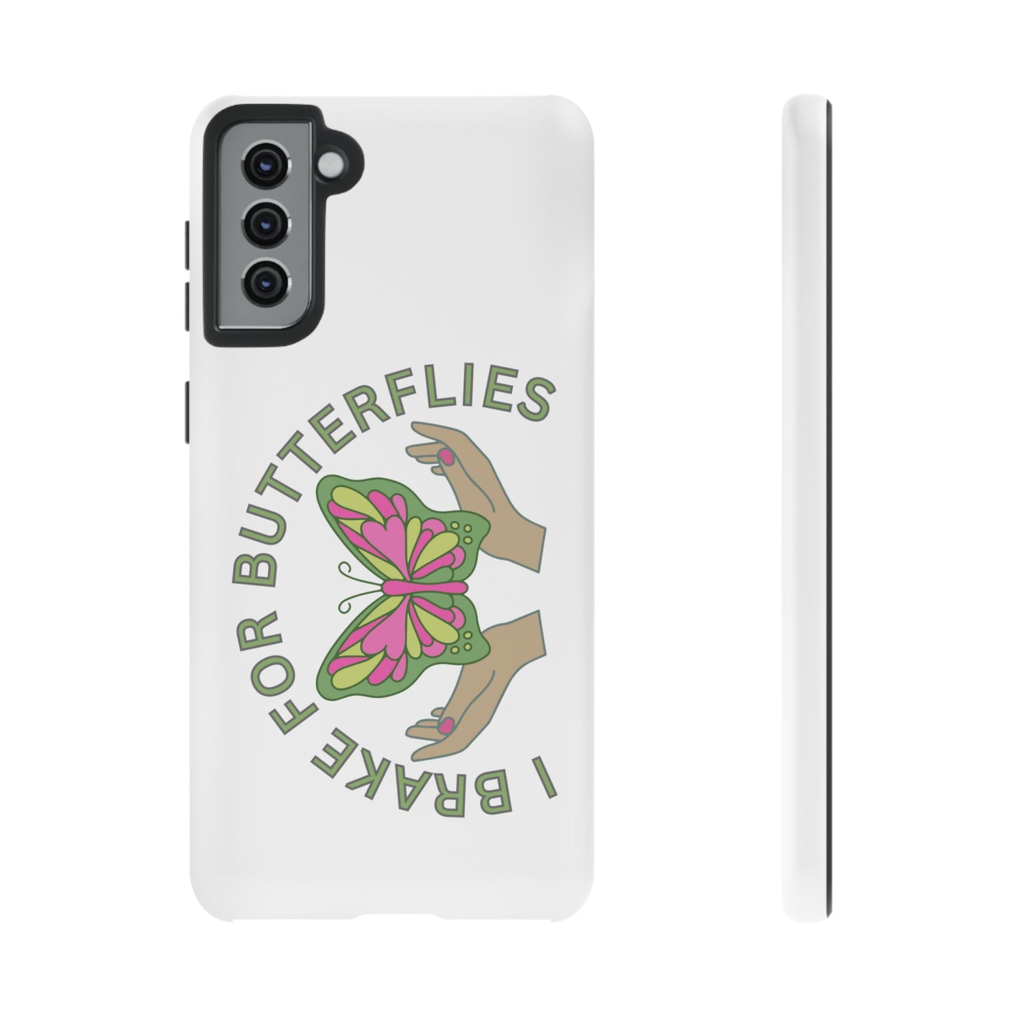 Phone Cases - 'I brake for butterflies' Love for Butterflies and Nature Conservation