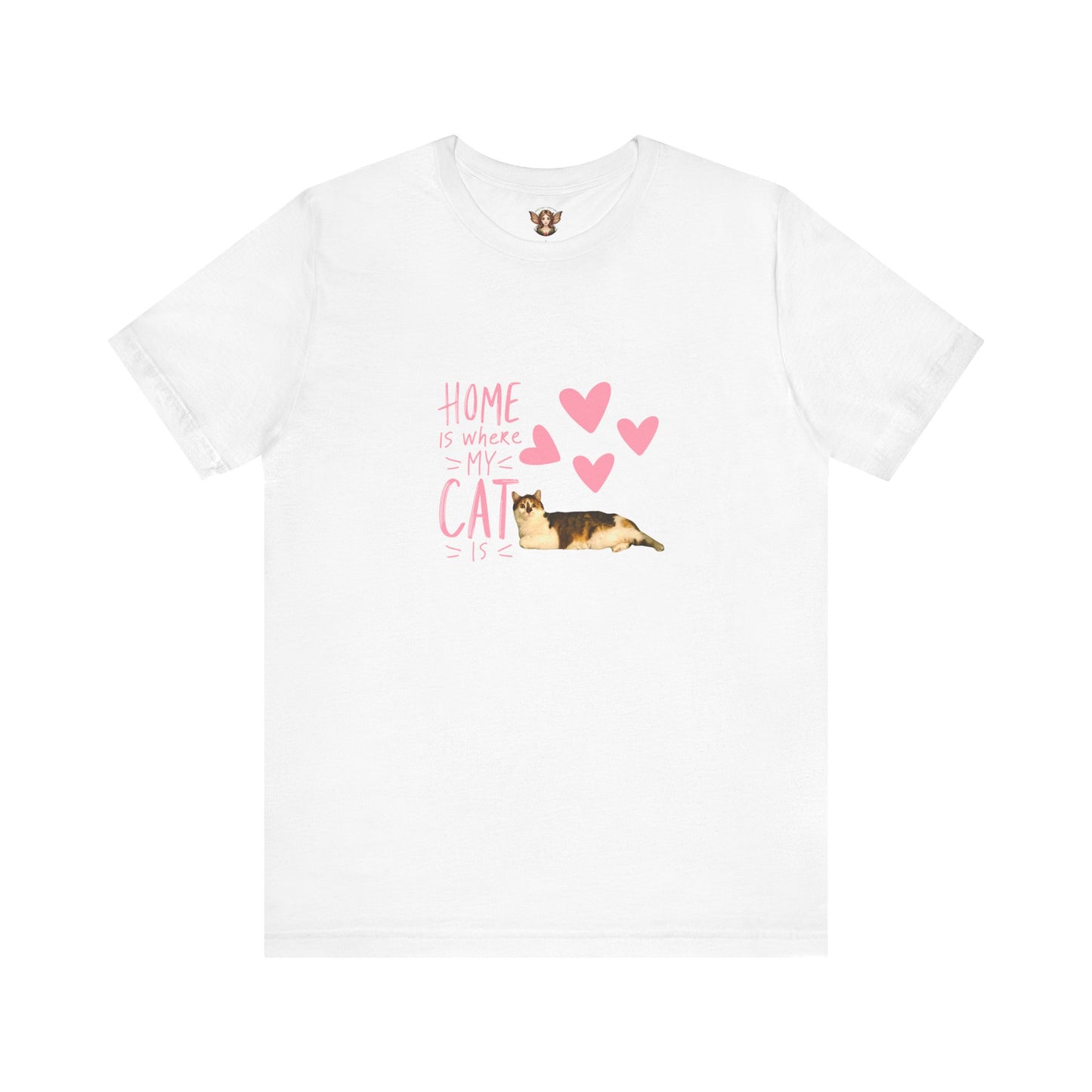 Cat Lover T-Shirt - 'home is where my cat is'