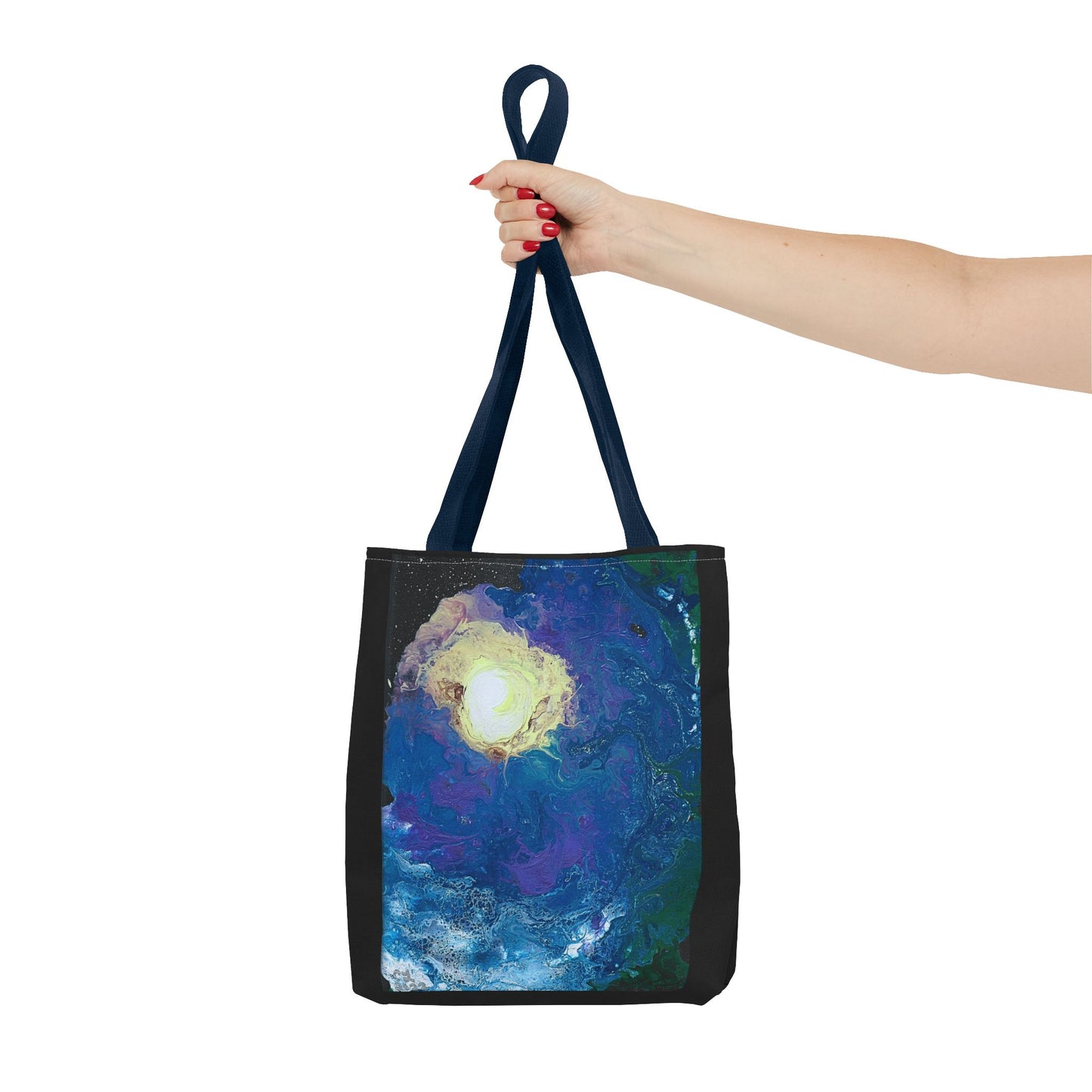 Tote Bag With Outer Space & Stars Painting