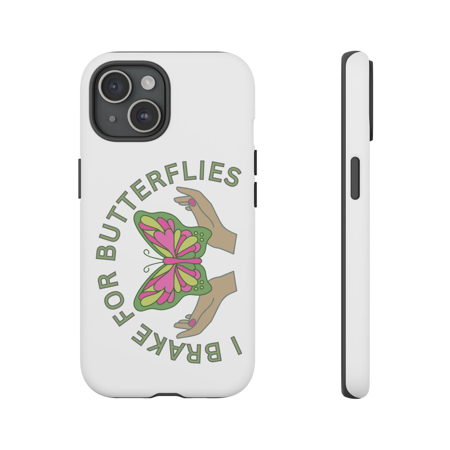 Phone Cases - 'I brake for butterflies' Love for Butterflies and Nature Conservation