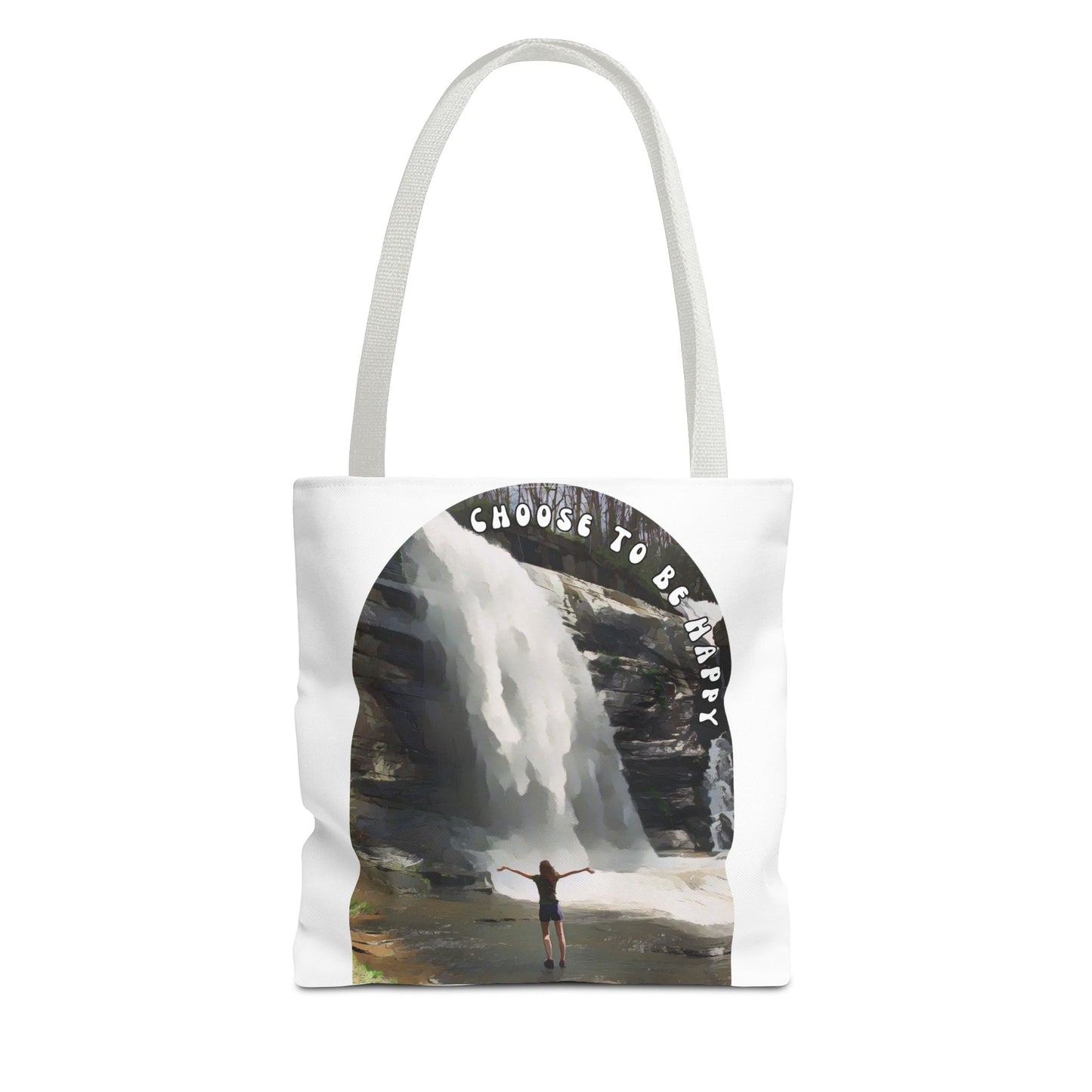 Tote Bag with 'Choose to be Happy' Quote